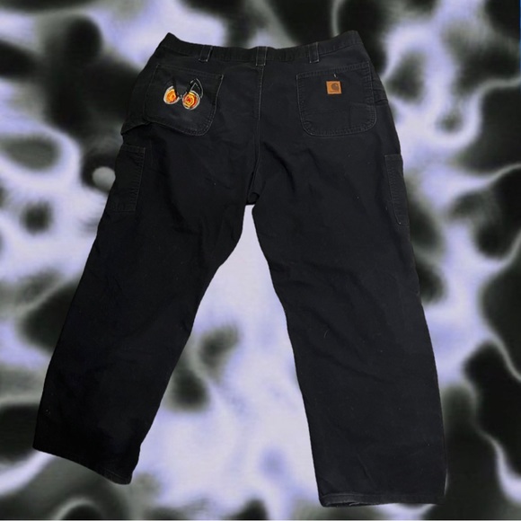 custom carhartt embroidered pants/jeans - Picture 2 of 2